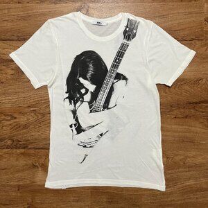 Vintage Hysteric Glamour Tshirt with a Girl Holding a Guitar very rare